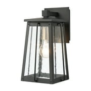 Elk Home 7-Inch Wide Outdoor Kirkdale Wall Sconce, Matte Black