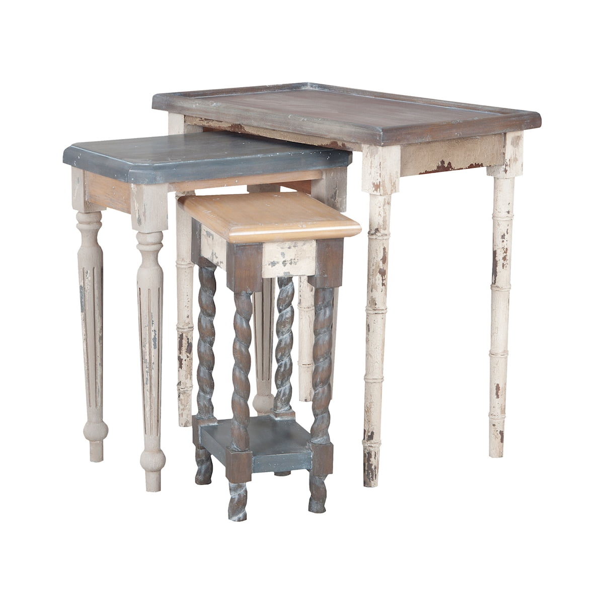 Elk Home 7115539S Artifacts Nesting Tables In Multi-Stain Collage ...