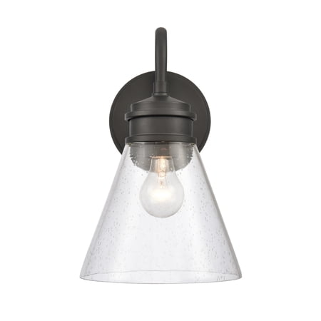 Elk Home 8.5-Inch Wide Outdoor Dovas Wall Sconce, Textured Black