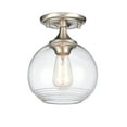 thumbnail image 1 of Elk Home 8-Inch Wide Angie Semi Flush Mount, Transitional-Satin Nickel, 1 of 5