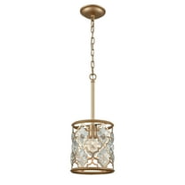 Elk Home 8-Inch Wide Armand Mini Pendant, Traditional, Matte Gold