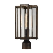 Elk Home 8-Inch Wide Bianca Post Light, Transitional, Hazelnut Bronze