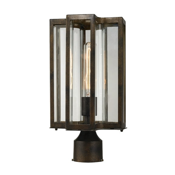Elk Home 8-Inch Wide Bianca Post Light, Transitional, Hazelnut Bronze