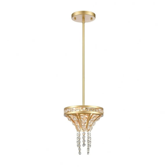 Elk Home 8-Inch Wide Fantania Pendant, Traditional, Champagne Gold