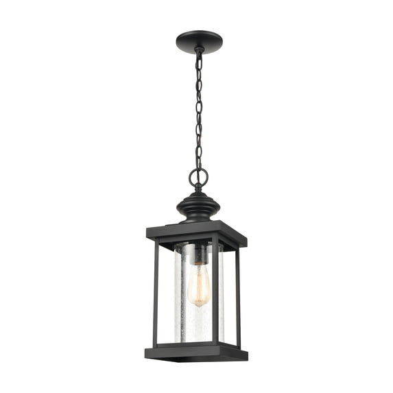 Elk Home 8-Inch Wide Minersville Hanging, Transitional, Matte Black