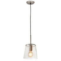 Elk Home 8-Inch Wide Netta Pendant, Contemporary, Satin Nickel