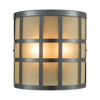 Elk Home 8-Inch Wide Outdoor Hooper Wall Sconce, Oil Rubbed Bronze