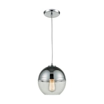 Elk Home 8-Inch Wide Revelo Pendant, Contemporary, Polished Chrome