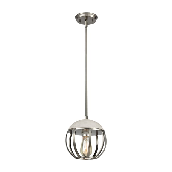 Elk Home 8-Inch Wide Urban Form Pendant, Contemporary, Black