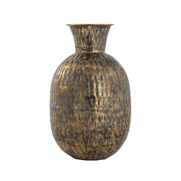 Elk Home 9.5-Inch Wide Fowler Vase - Jar - Bottle, Patinated Brass