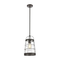 Elk Home 9-Inch Wide Azaria Pendant, Transitional, Oil Rubbed Bronze