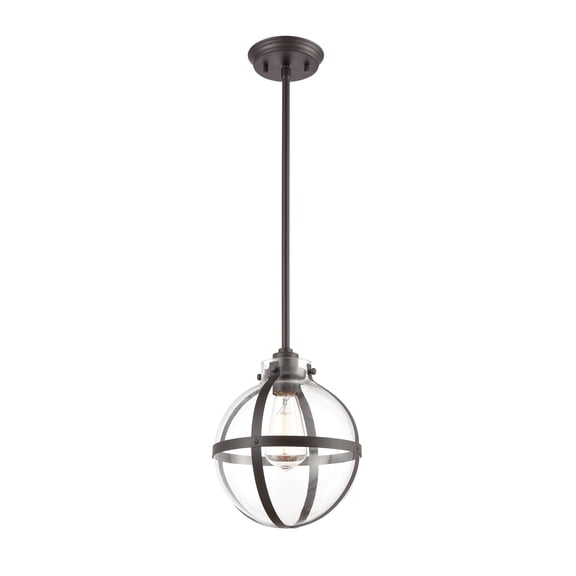 Elk Home 9-Inch Wide Cusp Pendant, Transitional, Oil Rubbed Bronze