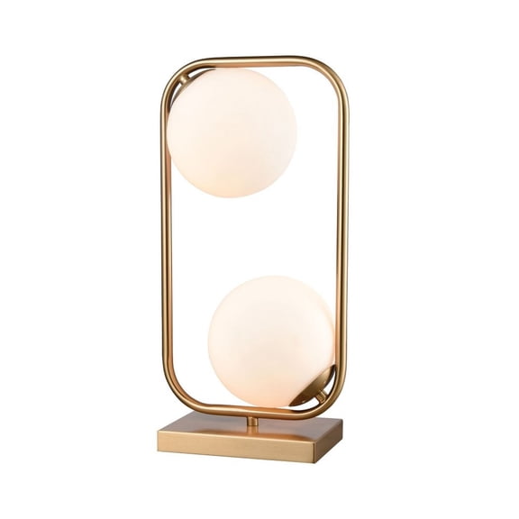 Elk Home 9-Inch Wide Moondance Table Lamp, Contemporary, Aged Brass
