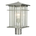 thumbnail image 1 of Elk Home 9-Inch Wide Oak Park Post Light Transitional-Brushed Aluminum, 1 of 4