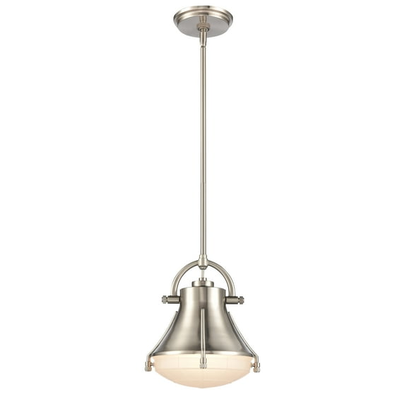 Elk Home 9-Inch Wide Urbanite Mini Pendant, Transitional, Satin Nickel
