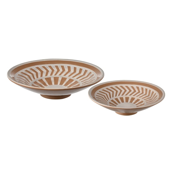 Elk Home Aidy Contemporary Ceramic Bowl in Glazed Terracotta Finish