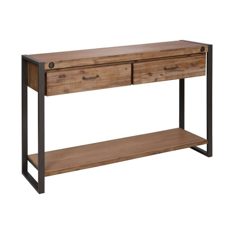 12 inch console best sale table with drawers