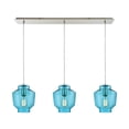 thumbnail image 1 of Elk Home Barrel 36'' Wide 3-Light Mini Pendant - Satin Nickel, 1 of 2