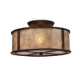 thumbnail image 1 of Elk Home Barringer 13'' Wide 3-Light Semi Flush Mount - Aged Bronze, 1 of 2