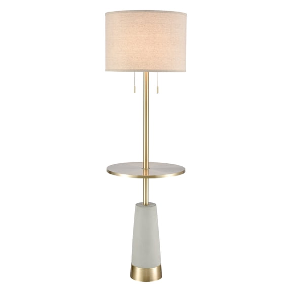 Elk Home Below the Surface 63-inch High 2-Light Floor Lamp in Polished Concrete