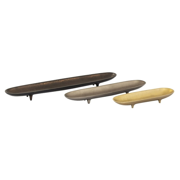 Elk Home Bosco Mid Century Modern Aluminum Tray in Nickel Finish
