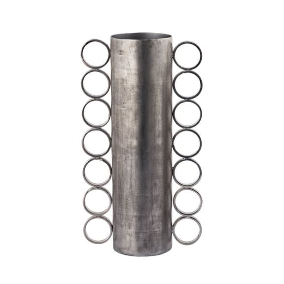 Elk Home Cirq Coastal Vase in Large Antique Nickel Finish
