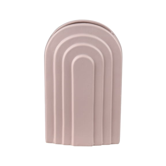 Elk Home Corin Mid Century Modern Vase in Light Pink Finish
