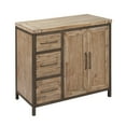 thumbnail image 1 of Elk Home Cork County 40" 2-door 3-drawer Wood Cabinet in Brown/Pewter, 1 of 2