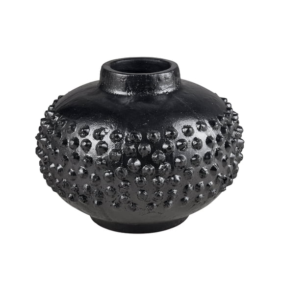 Elk Home Dorus 9.75-Inch Tall Decorative Vase in Black - Set of 1