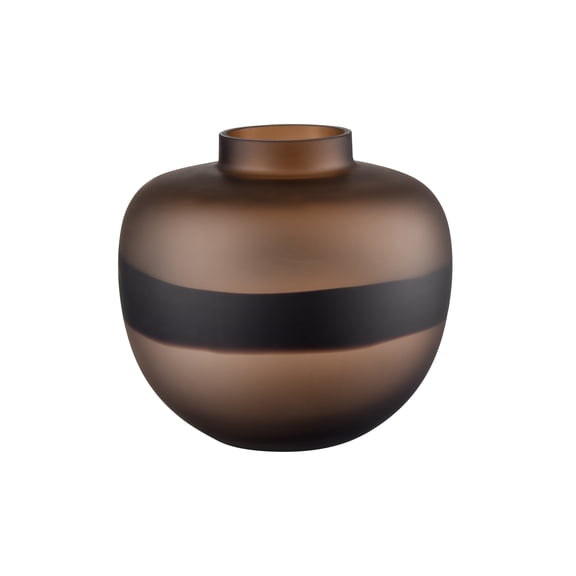 Elk Home Dugan Contemporary Short Vase in Tobacco Finish