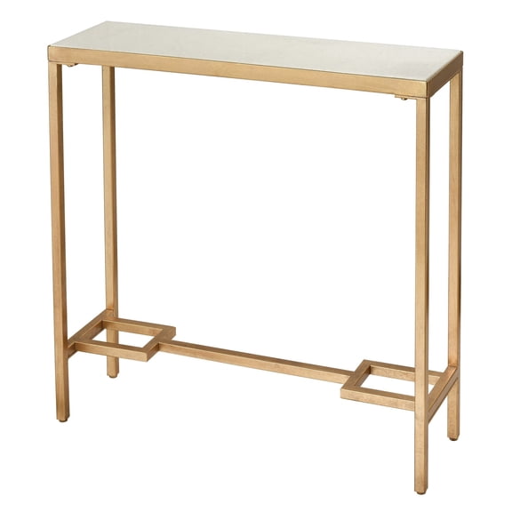 Elk Home Equus Console Table - Desk, Transitional, Gold Leaf