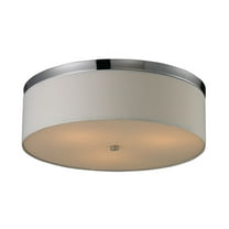 Elk Home Flushmounts 17'' Wide 3-Light Flush Mount - Polished Chrome