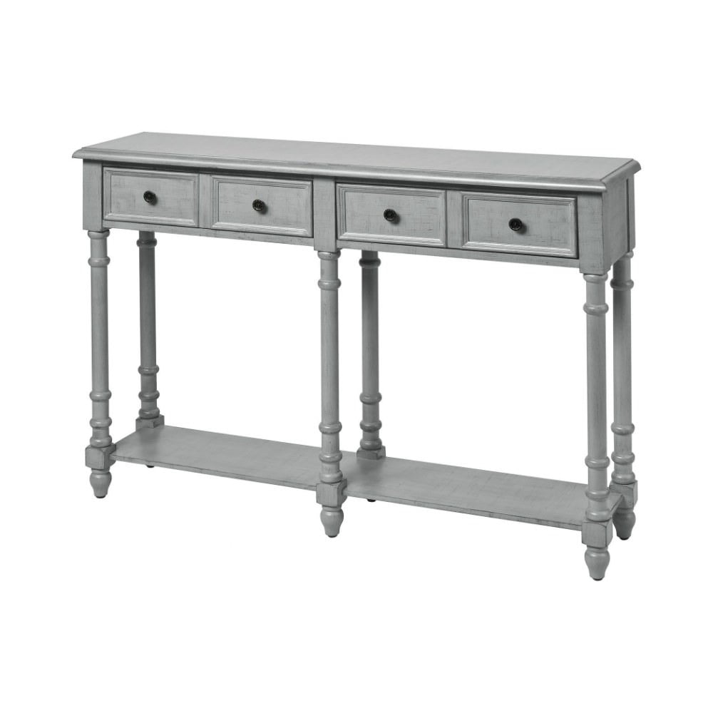 Hager Classic Medium Mahogany Wood-Tone Console Table with Storage