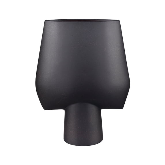 Elk Home Hawking 17-Inch Tall Decorative Vase in Matte Black - Set of 1