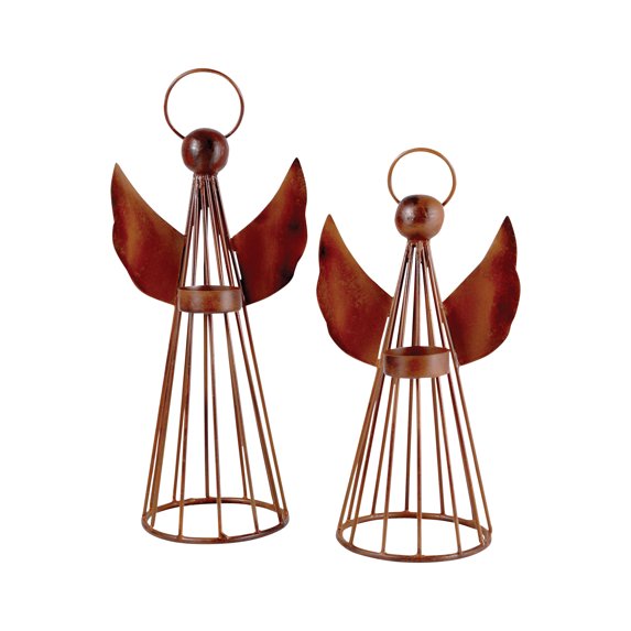 Elk Home - Holiday - 12.25- Inch Angel Lighting (Set of 2) Montana Rustic