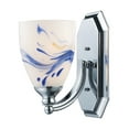 thumbnail image 1 of Elk Home Mix and Match Vanity 1-Light Wall Lamp in Chrome with Mountain Glass, 1 of 4