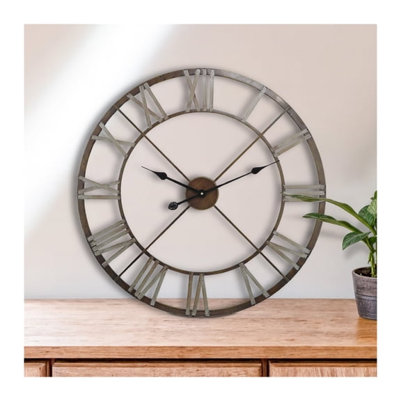 Elk Home Open Centre 27" Wall Clock in Bronze Finish