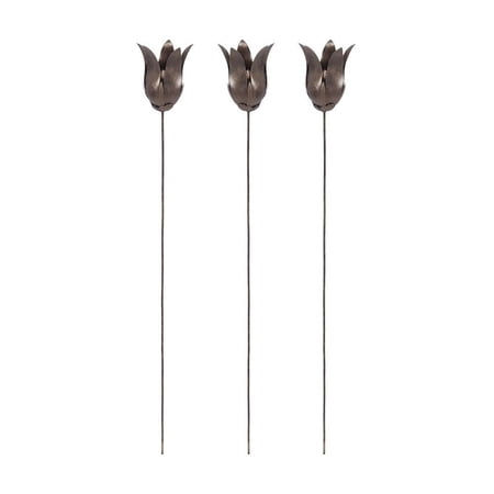 7159-035/S3-Elk Home-Sculptural Leaf - 35.4 Inch Stem Sculpture (Set of 3)-Bronze Tulip Finish