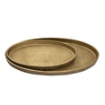 thumbnail image 1 of Elk Home Oval Pebble Traditional Aluminum Tray in Antique Brass Finish, 1 of 3