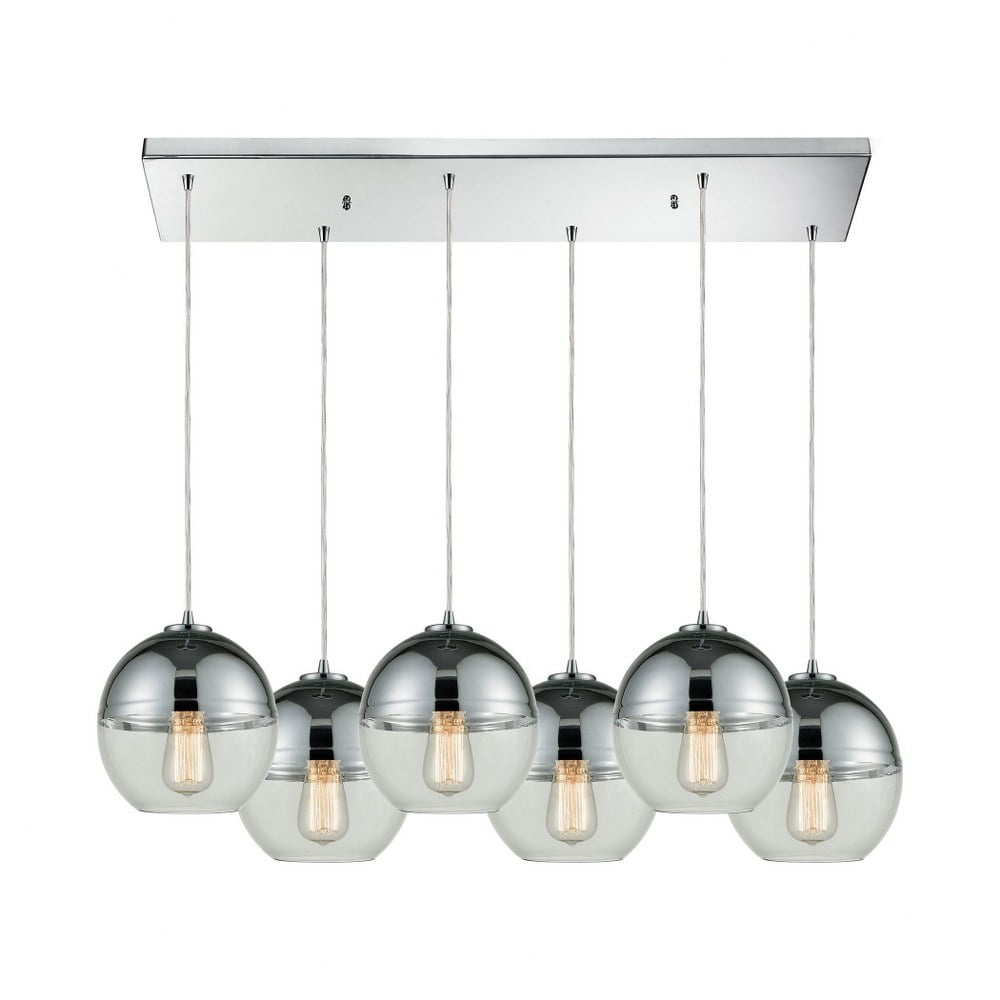 6-Light Rectangle Pendant main image 1