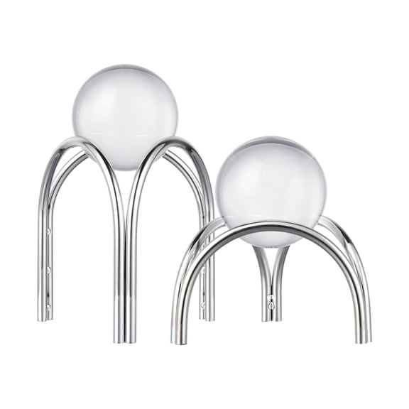 Elk Home Sibyl Orb Stand in Silver - Set of 2