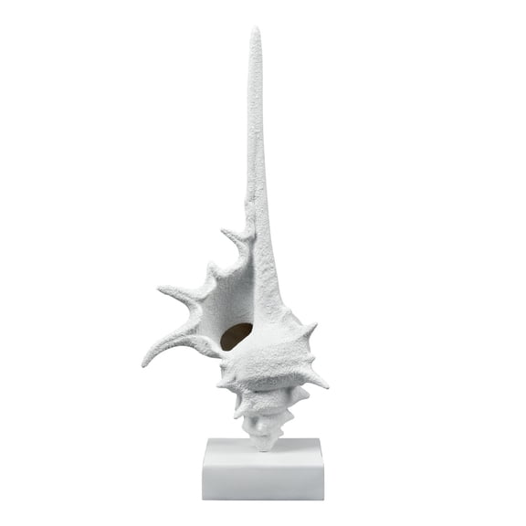 Elk Home Tigertail Shell in Textured White