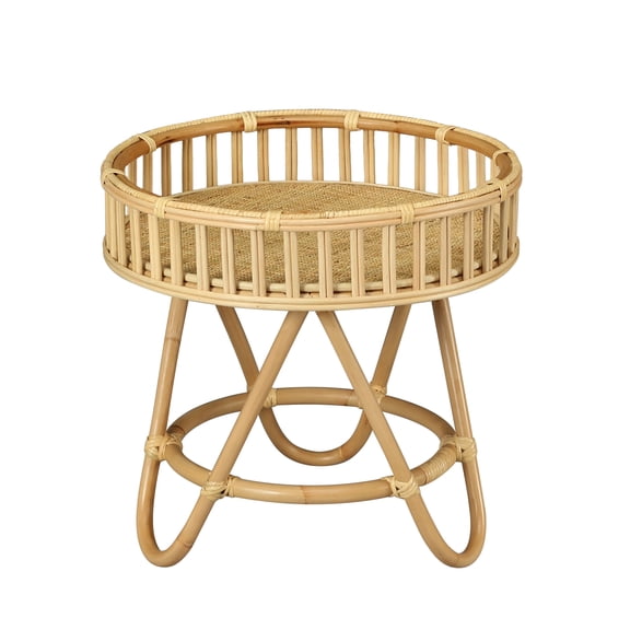 Elk Home Tika 22-Inch Wide Coastal Style Accent Table in Natural Finish