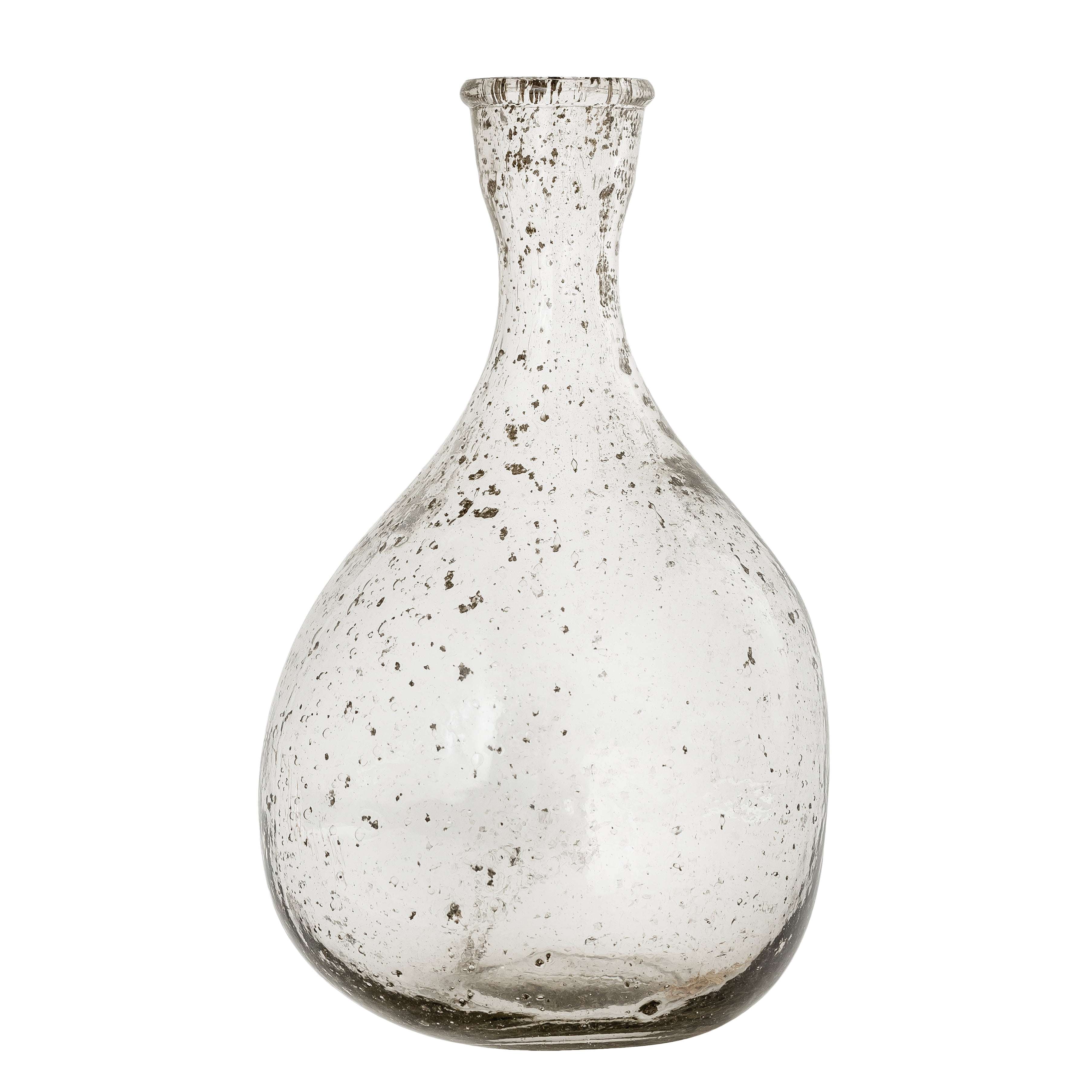 Clear Hand-Formed Glass Decorative Table Vase