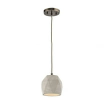 Elk Home Urban Form 5'' Wide 1-Light Mini Pendant - Black Nickel