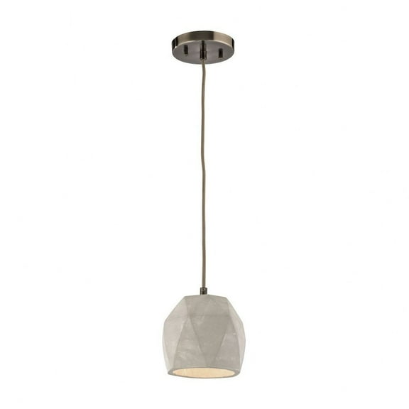 Elk Home Urban Form 5'' Wide 1-Light Mini Pendant - Black Nickel