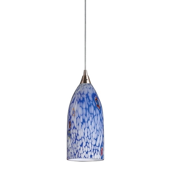Verona Pendant-Feature:Incandescent Bulb without Adaptor Kit,Shade:Starburst Blue