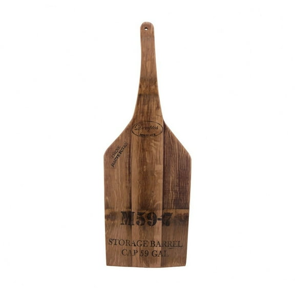Elk Home - WB Wine Stave - 25.5 Inch Bottle Shaped Server   Shellac Finish - Elk