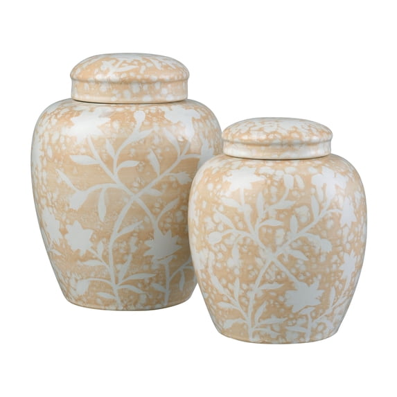 Elk Home Yvonne Transitional Vase in Cream Glazed Finish