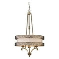 thumbnail image 1 of Abington 3 Light Pendelier In Antique Brass, 1 of 2